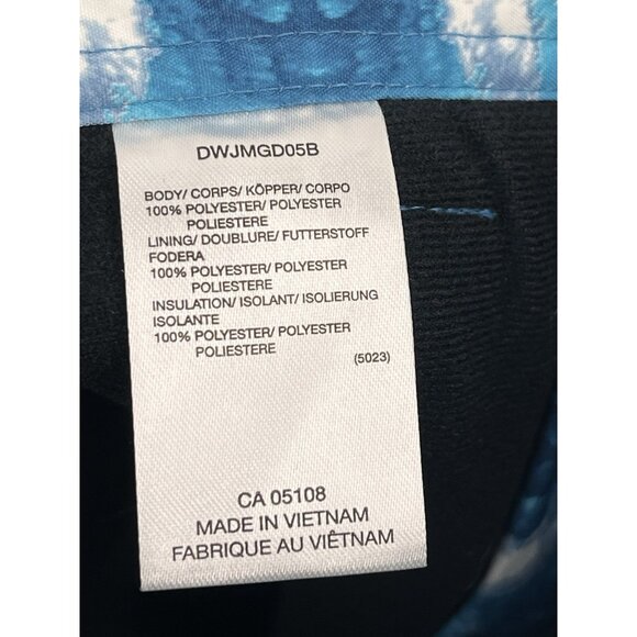 DESCENTE Junior Girls Blue Feathered Pattern Ski Board Pants US 12 - Picture 5 of 9